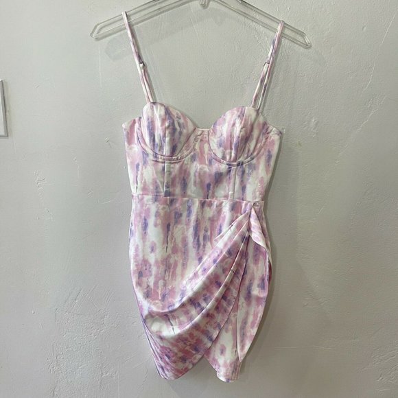 Michael Costello x REVOLVE Banks Mini Dress XS Purple Pink - Picture 2 of 12
